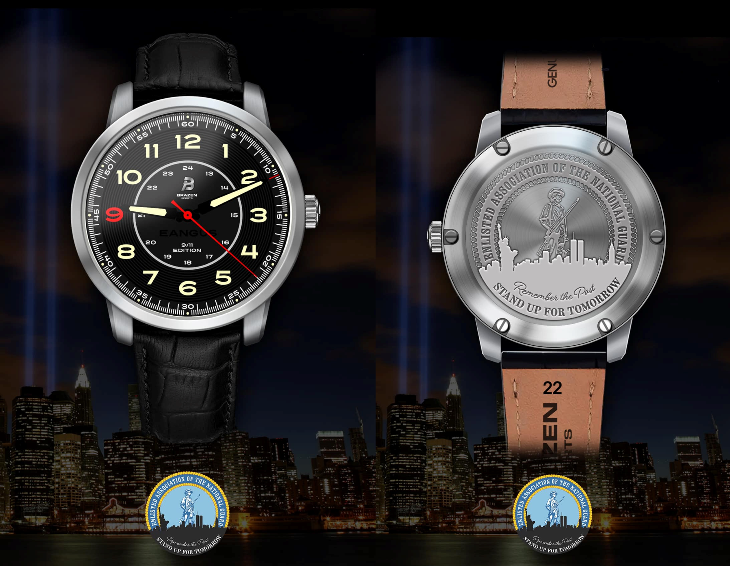 Brazen EANGUS 9-11 Watch Front Back